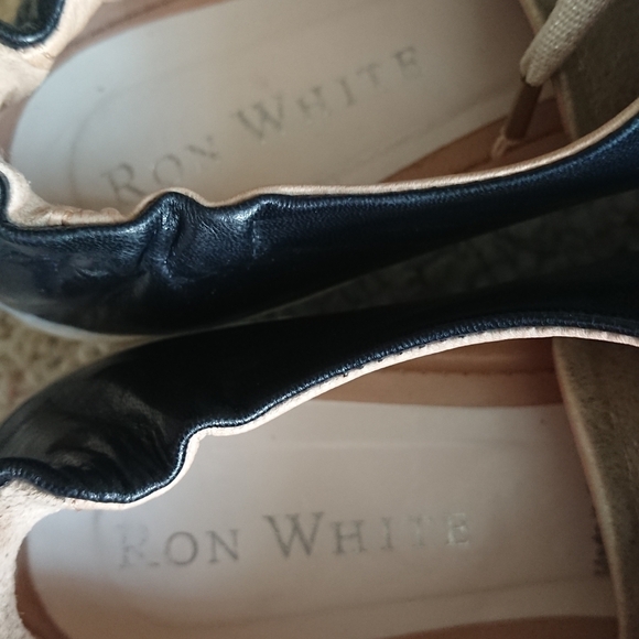 Ron White Nova Metallic Leather Wedge Sneakers size 8.5 - Picture 12 of 14
